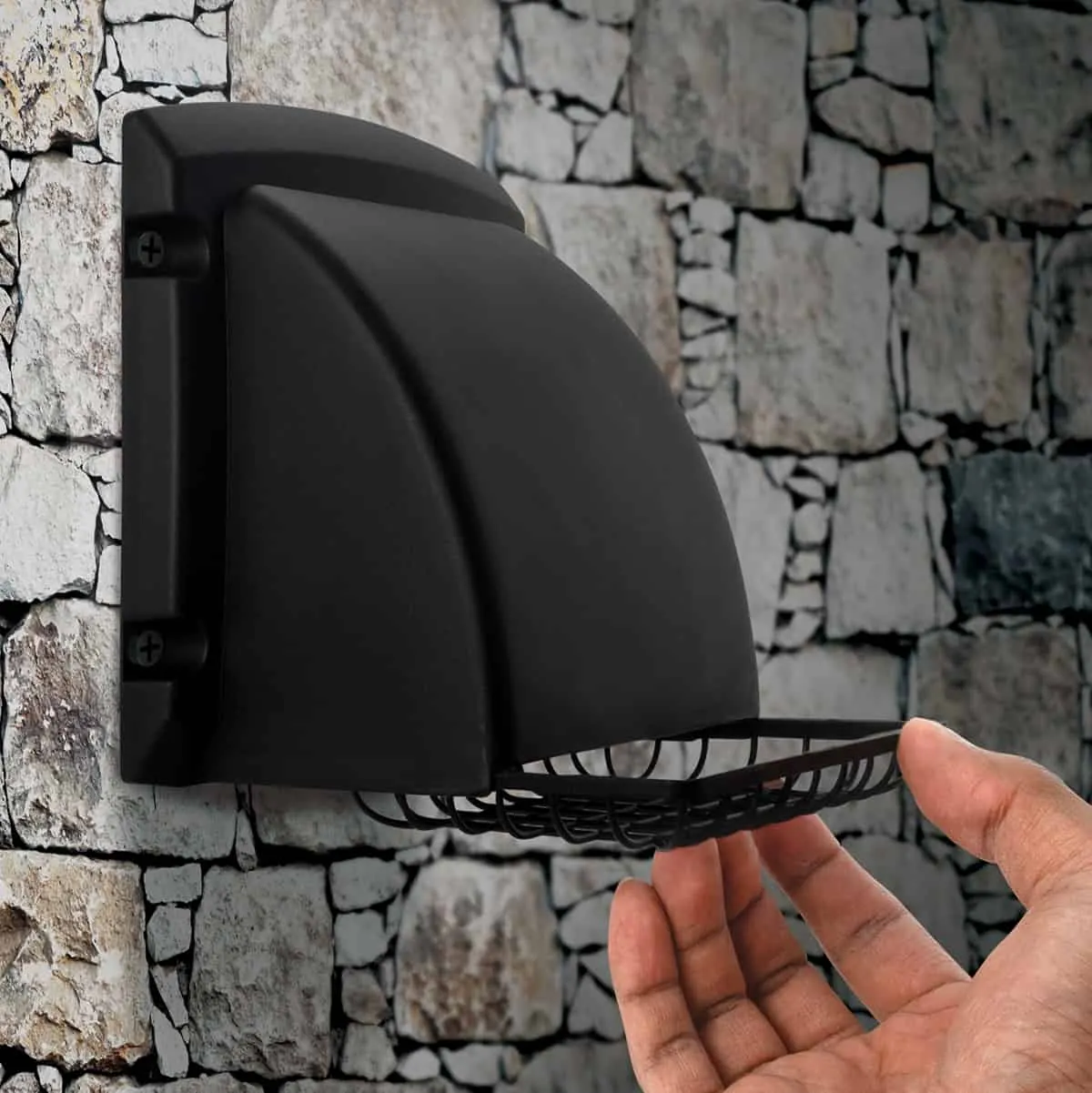 Dundas Jafine PMH4BLKXZ 4" ProMax Exhaust Hood, Black