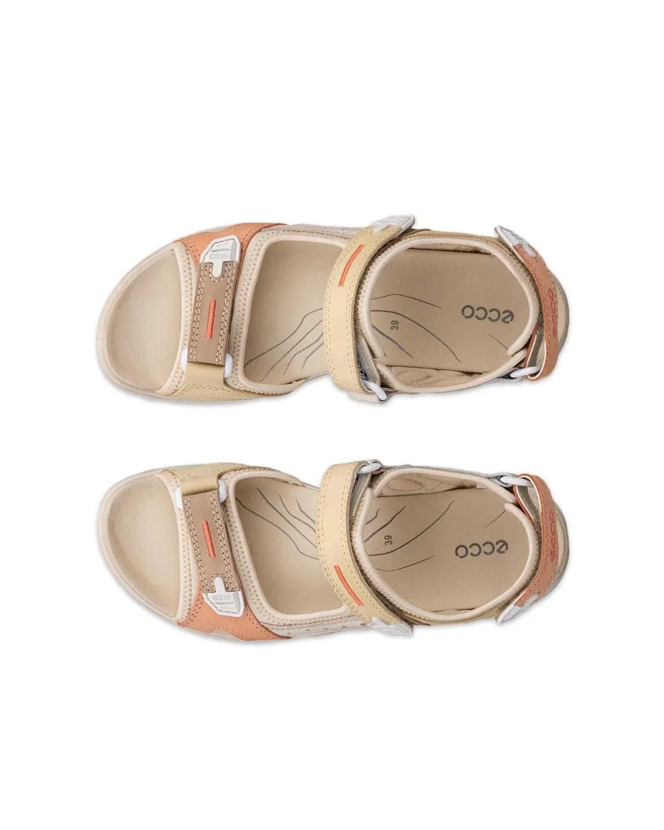 Ecco Women's Yucatan Offroad Nubuck Outdoor Sandal - Multicolor Straw