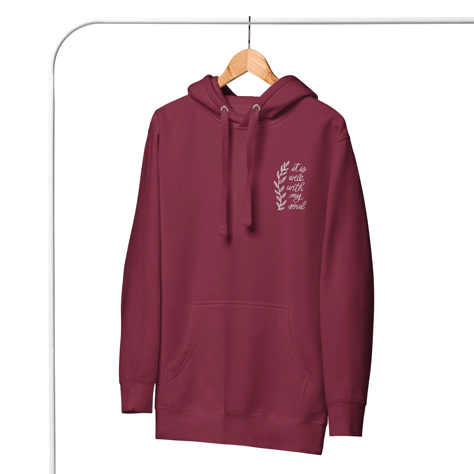Embroidered Unisex Hoodie - It is Well