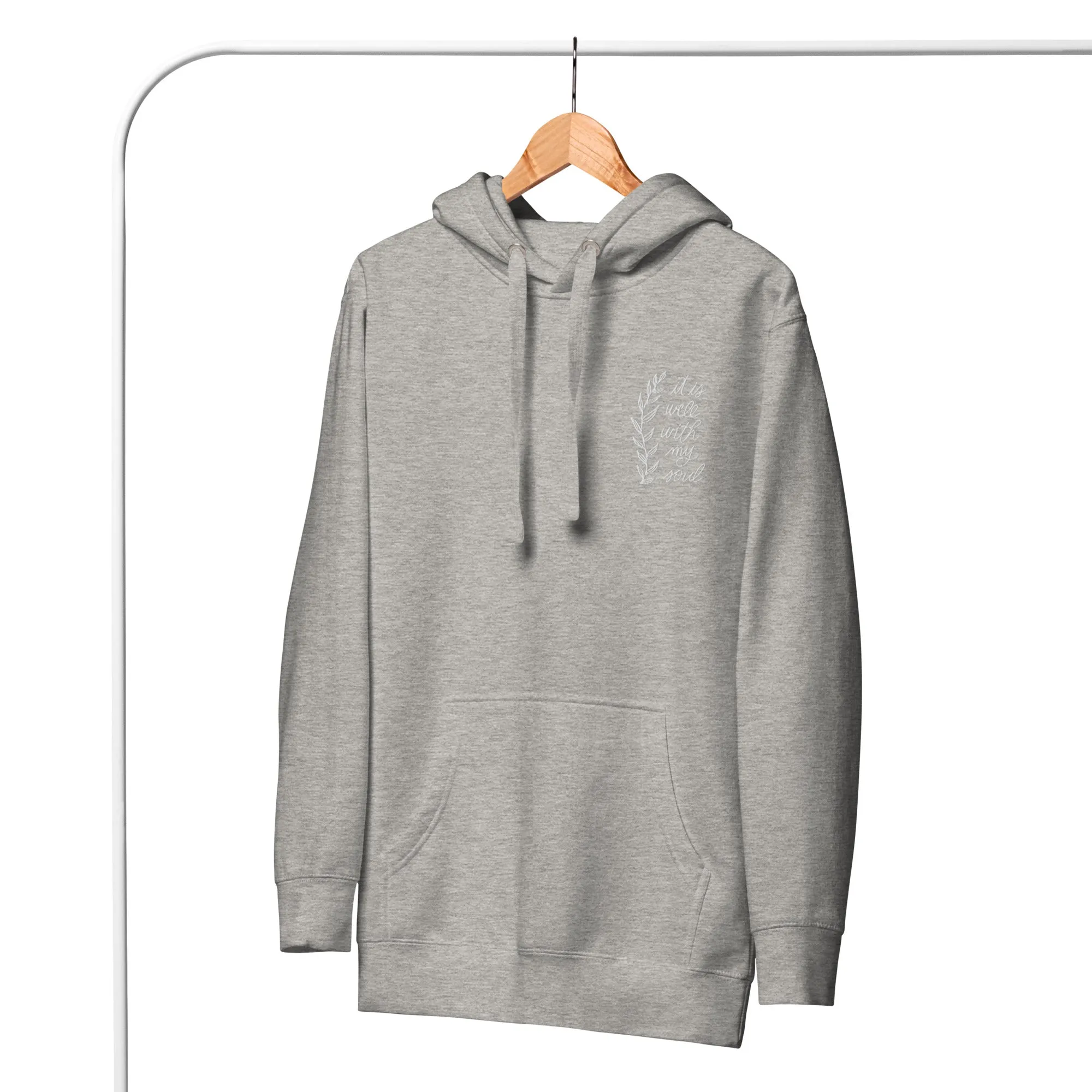 Embroidered Unisex Hoodie - It is Well