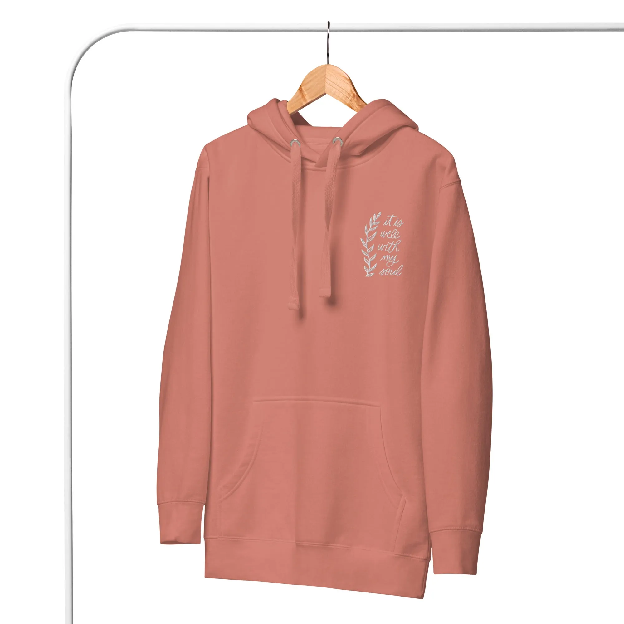 Embroidered Unisex Hoodie - It is Well