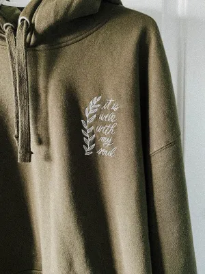 Embroidered Unisex Hoodie - It is Well
