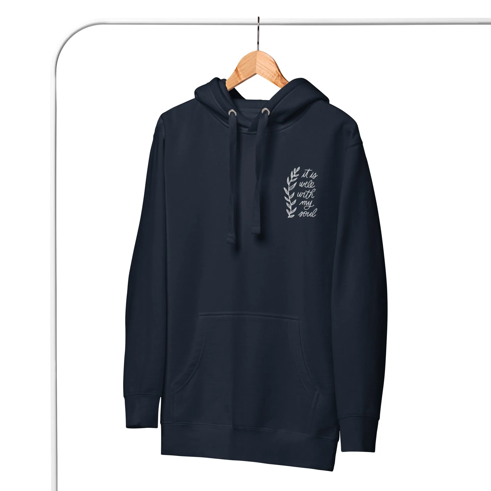 Embroidered Unisex Hoodie - It is Well