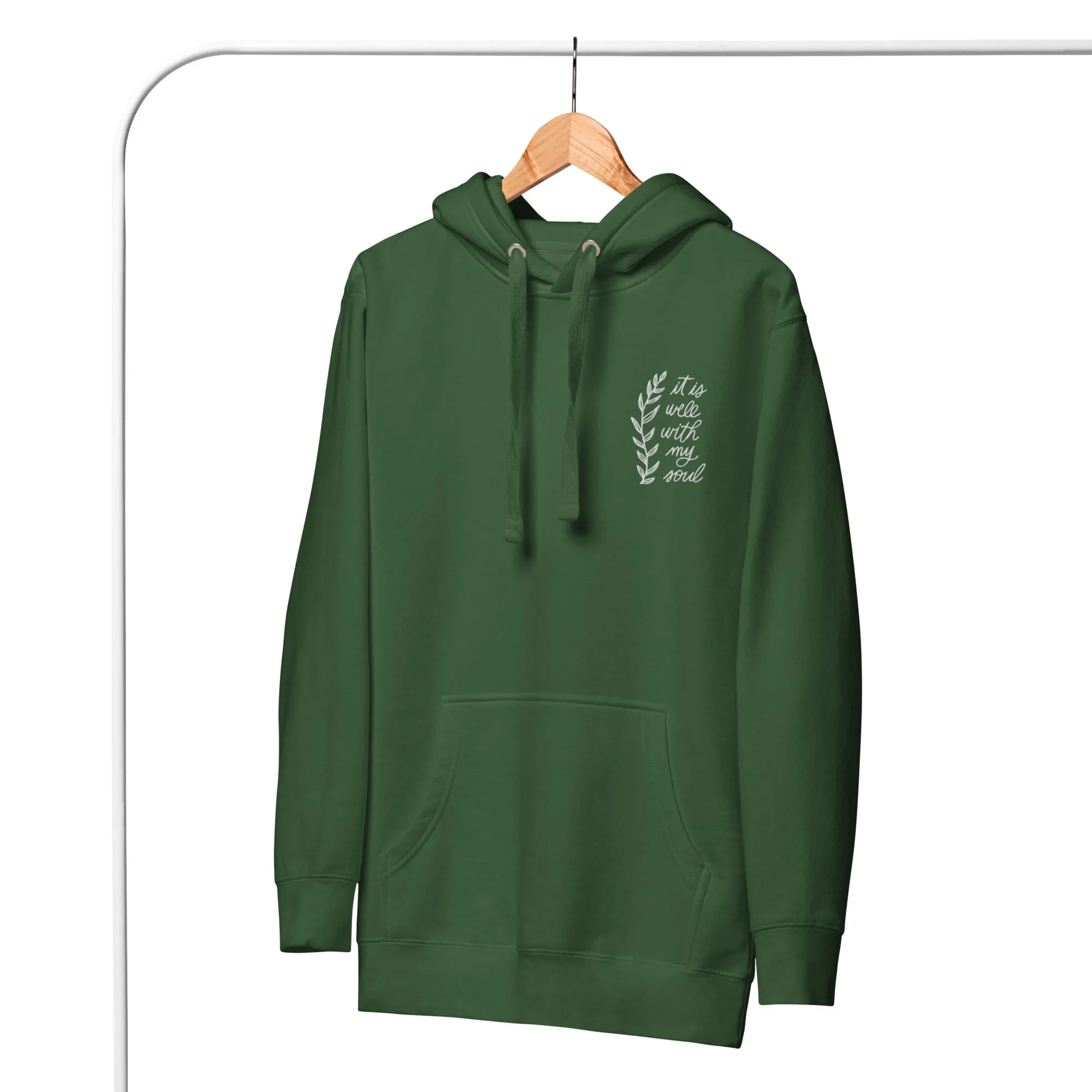 Embroidered Unisex Hoodie - It is Well