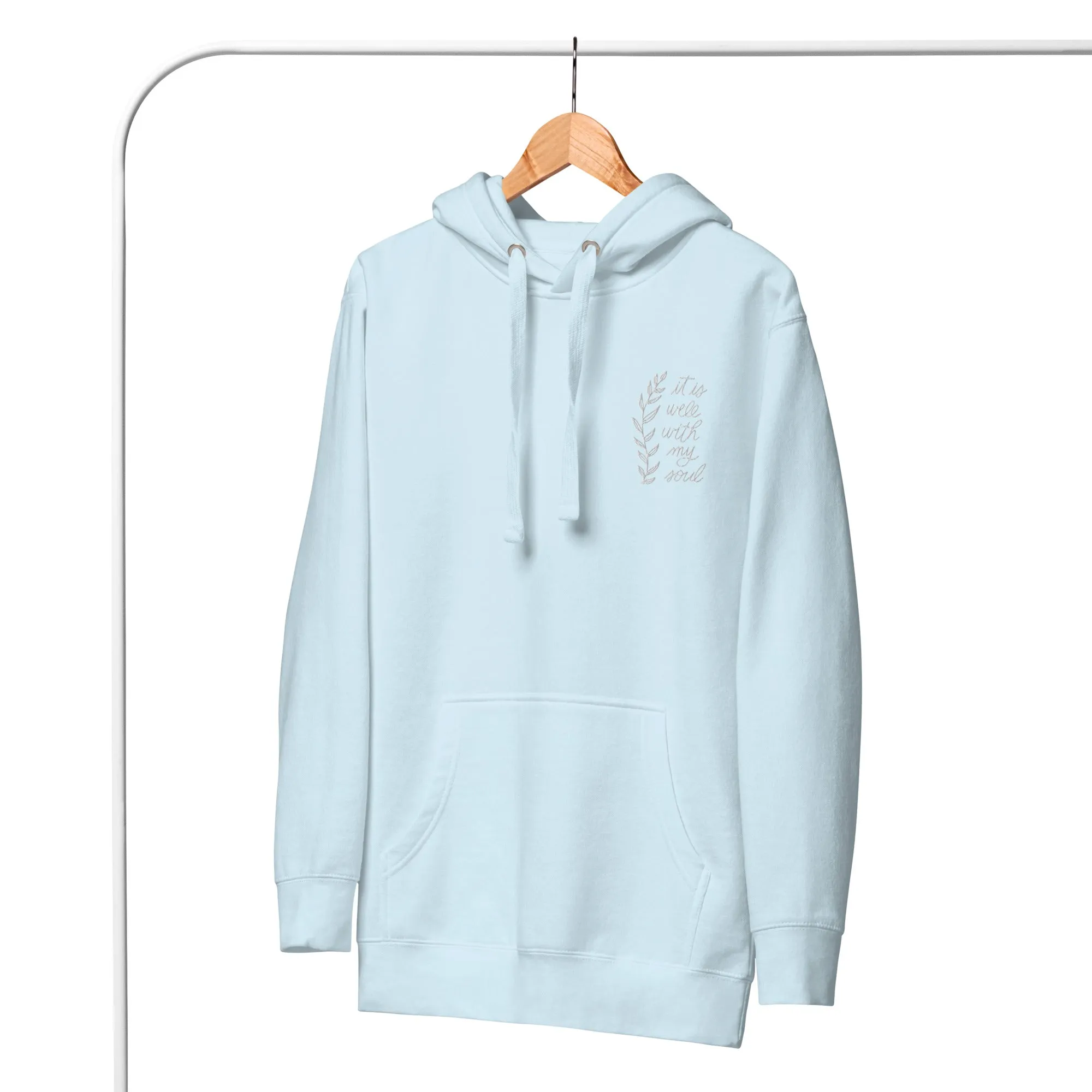 Embroidered Unisex Hoodie - It is Well