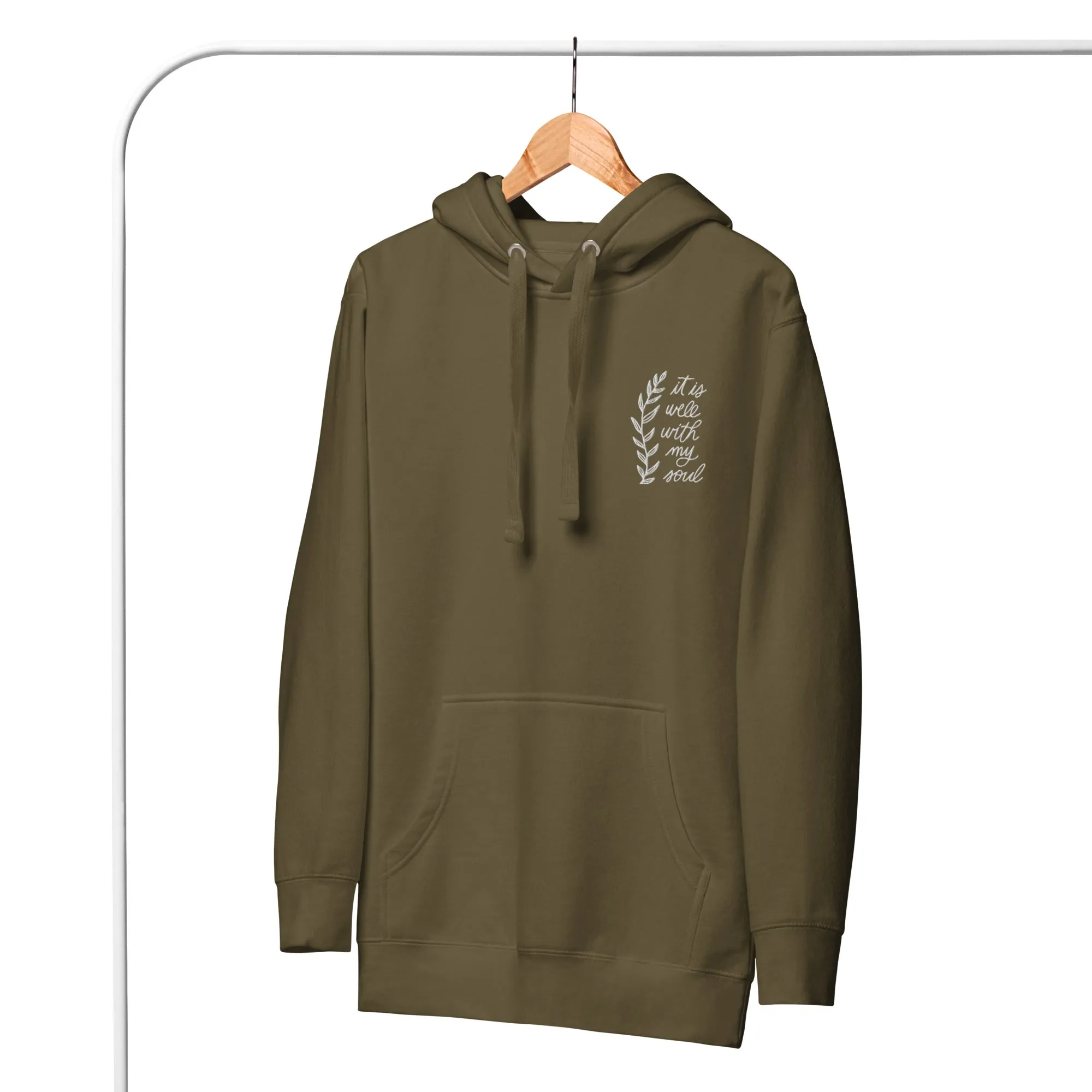 Embroidered Unisex Hoodie - It is Well
