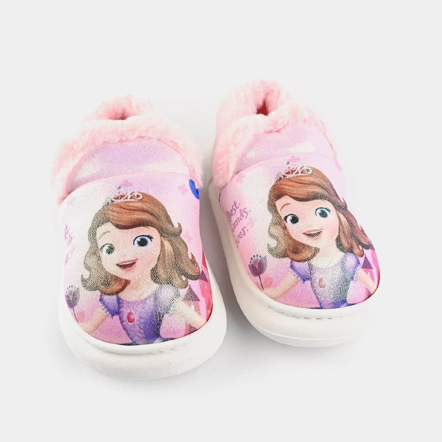 Girls Slipper Fur F4020-Pink