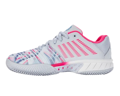 K-Swiss Women's Express Light 3 Hb Padel Arctic Ice White Neon Pink Shoes