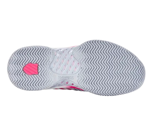 K-Swiss Women's Express Light 3 Hb Padel Arctic Ice White Neon Pink Shoes