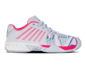 K-Swiss Women's Express Light 3 Hb Padel Arctic Ice White Neon Pink Shoes