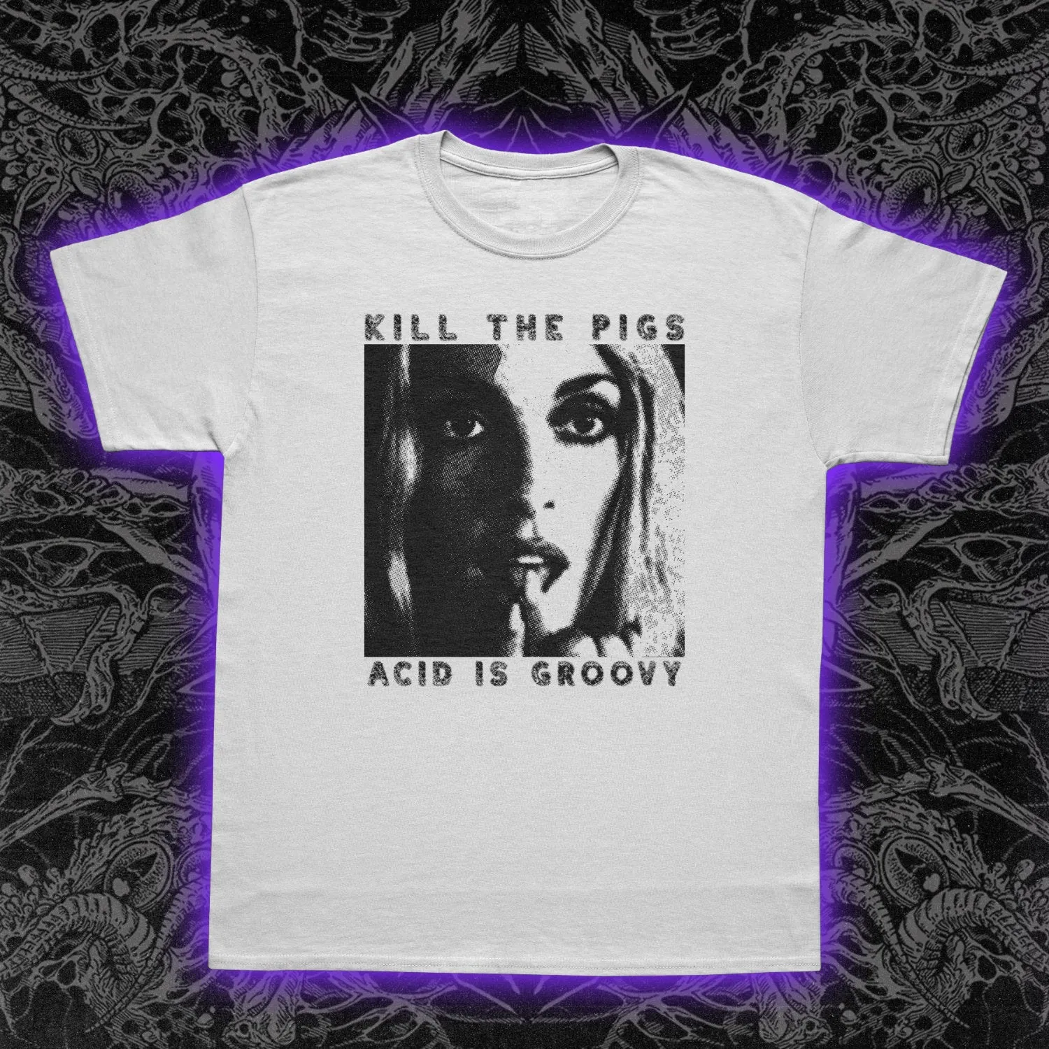 Kill The Pigs Acid Is Groovy Slim Fit Tee