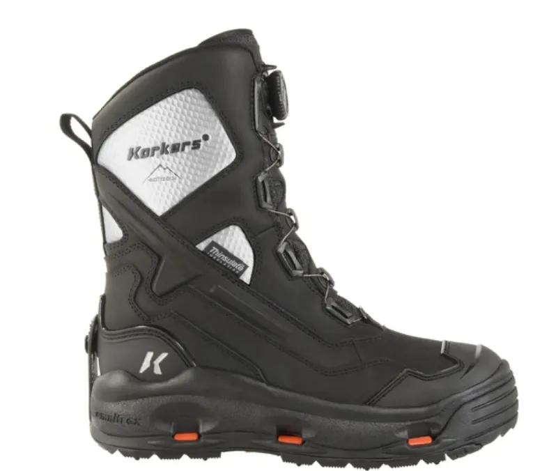 Korkers Polar Vortex 1200 gram Boot - Black/Silver