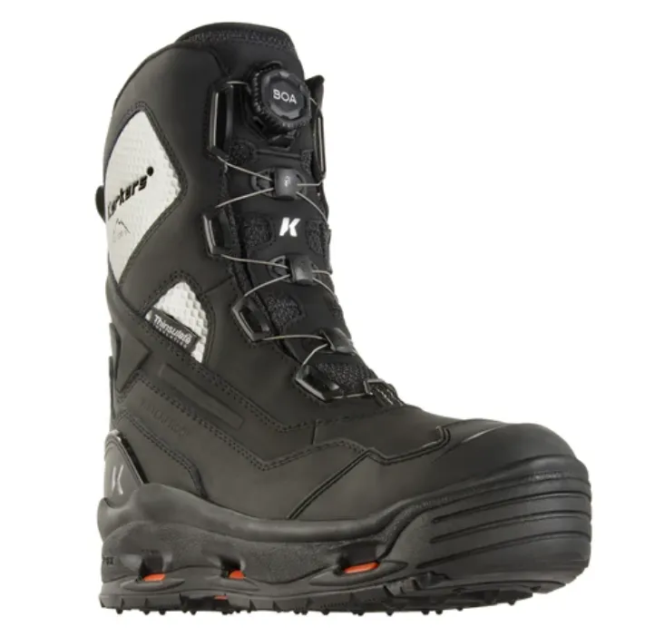 Korkers Polar Vortex 1200 gram Boot - Black/Silver