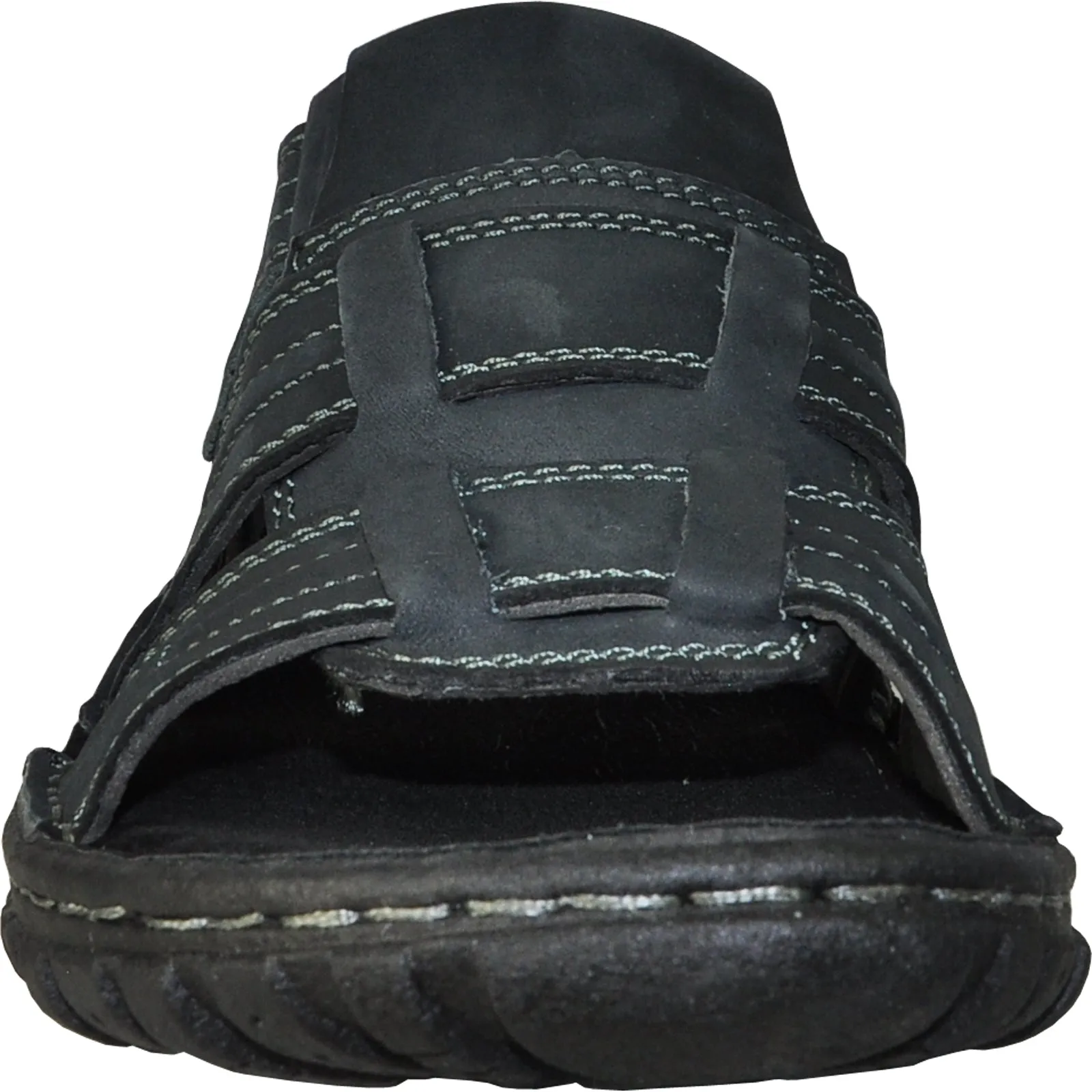 KOZI Men Leather Sandal NEW DIEGO-06 Black