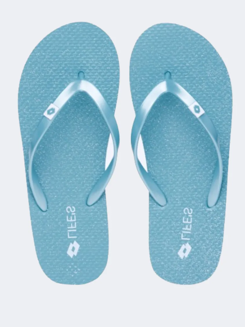 Lotto Hiva Flip Ii Glitter Women Swim Slippers Shell Blue/Multi