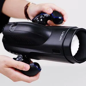 Male Masturbator - Thrusting, Electric Waterproof BJ Simulator Machine with Voice for Men (Black)