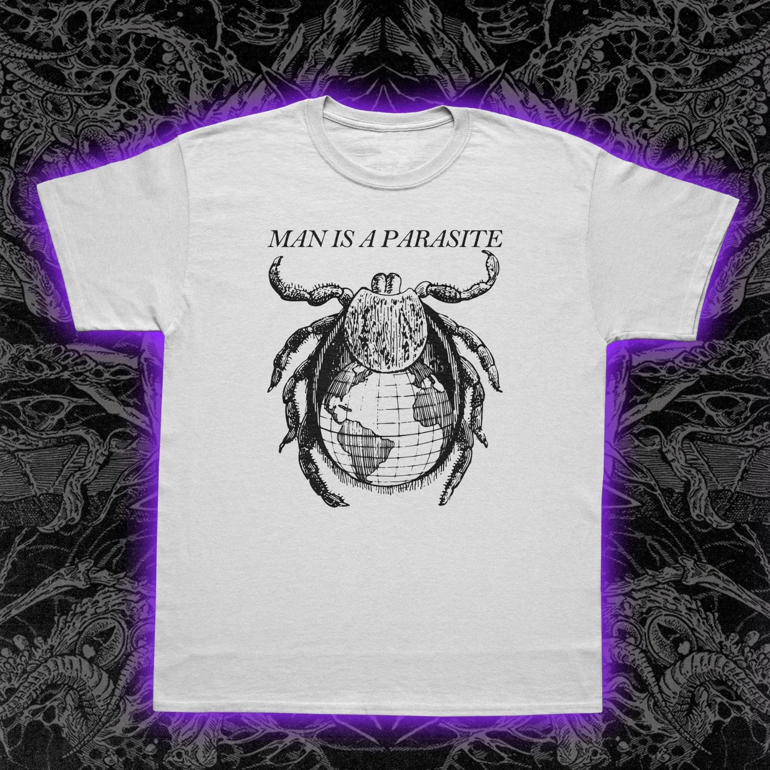 Man Is A Parasite Slim Fit Tee