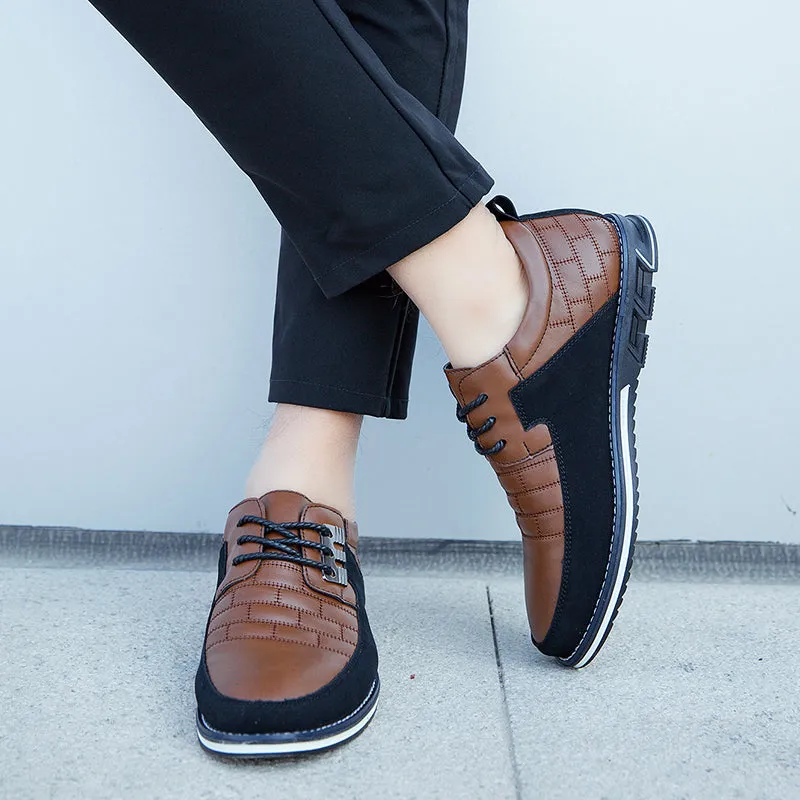 Men's Casual Shoes Classic Sneakers Loafers Oxford Comfort Walking Leather Shoes for Business Office Dress Outdoor