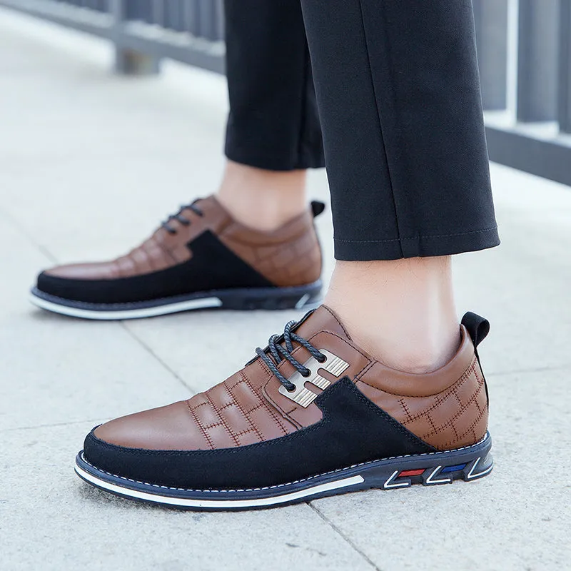 Men's Casual Shoes Classic Sneakers Loafers Oxford Comfort Walking Leather Shoes for Business Office Dress Outdoor