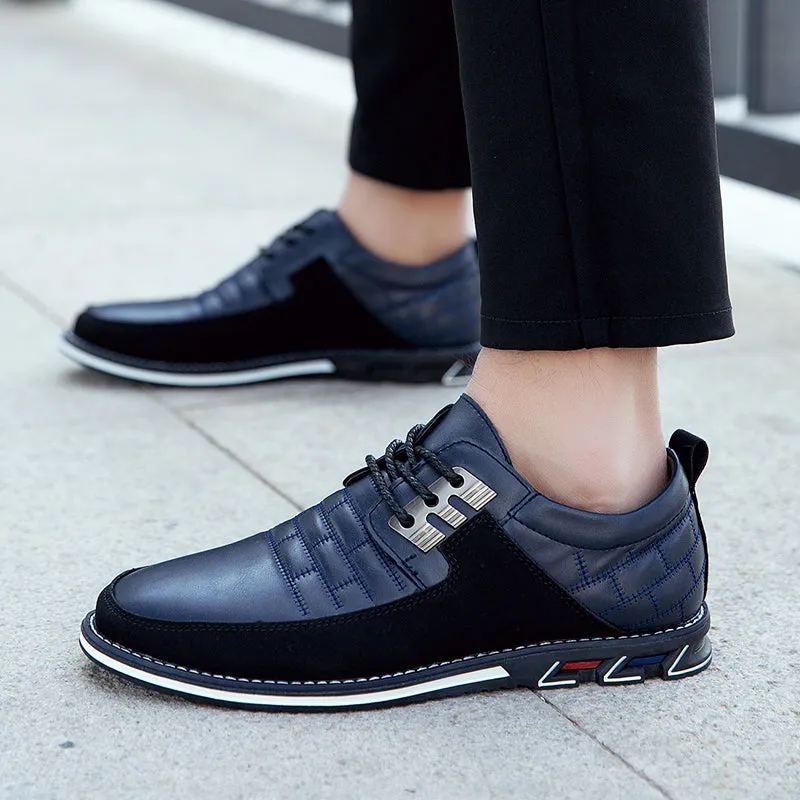 Men's Casual Shoes Classic Sneakers Loafers Oxford Comfort Walking Leather Shoes for Business Office Dress Outdoor