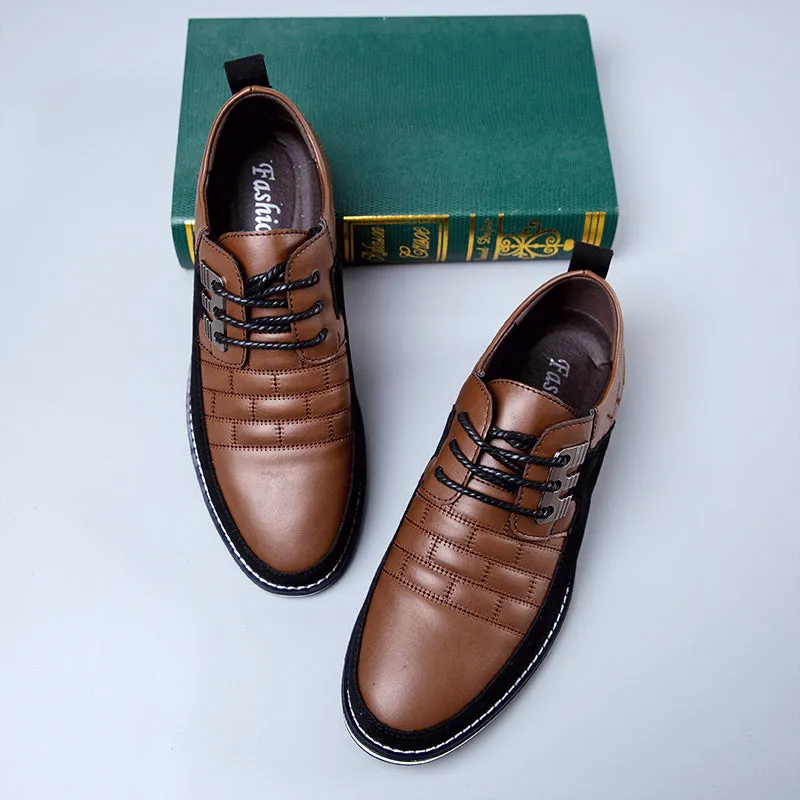 Men's Casual Shoes Classic Sneakers Loafers Oxford Comfort Walking Leather Shoes for Business Office Dress Outdoor