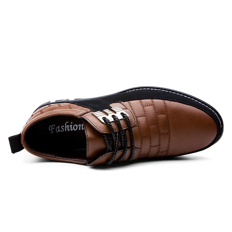 Men's Casual Shoes Classic Sneakers Loafers Oxford Comfort Walking Leather Shoes for Business Office Dress Outdoor
