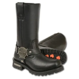 Milwaukee Leather Boots MBL9360 Women's 11in Classic Square Toe Harness Boots