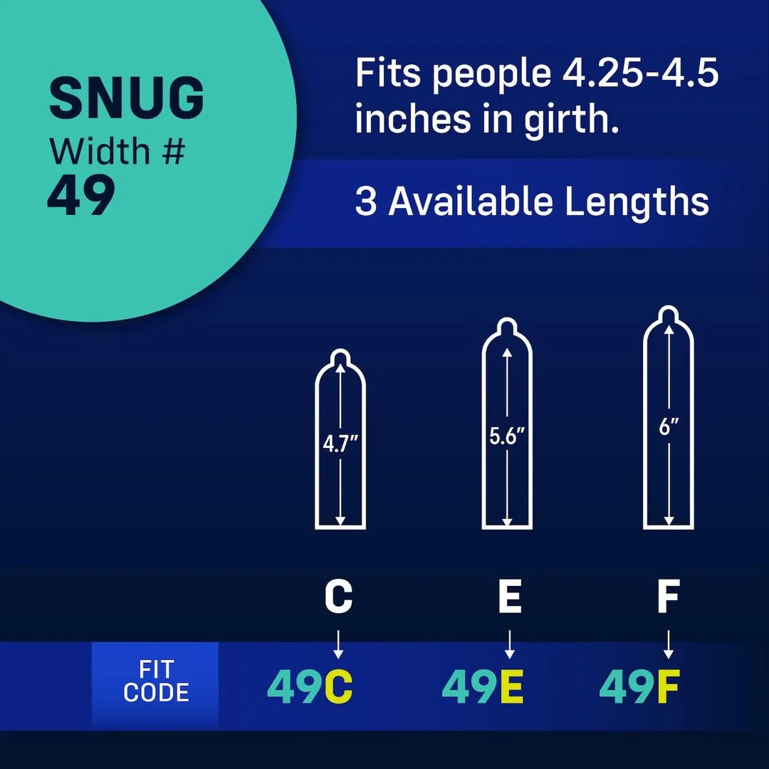 myONE "Snug" Condom Sampler (With FitKit Measuring Tool)