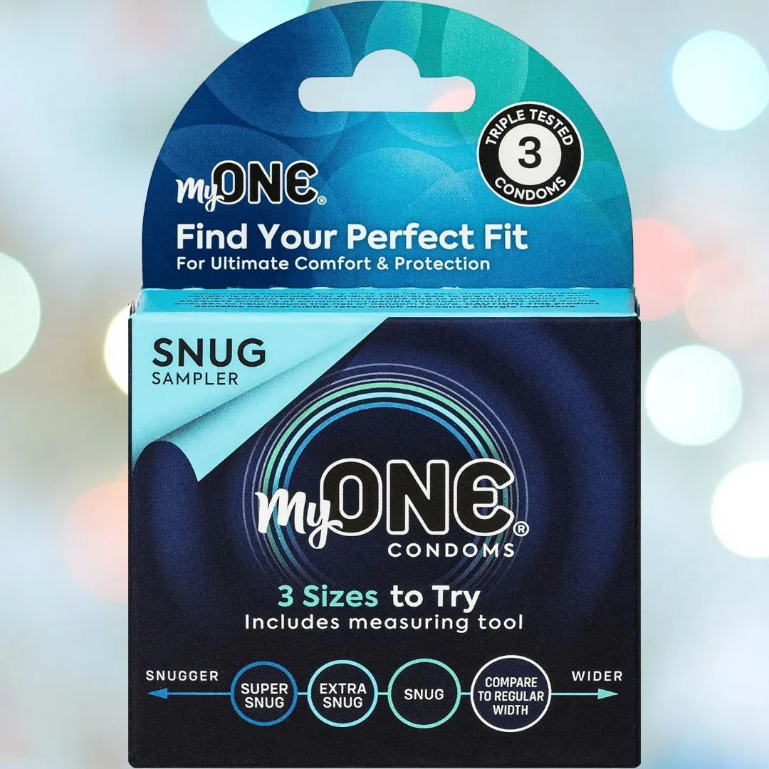 myONE "Snug" Condom Sampler (With FitKit Measuring Tool)
