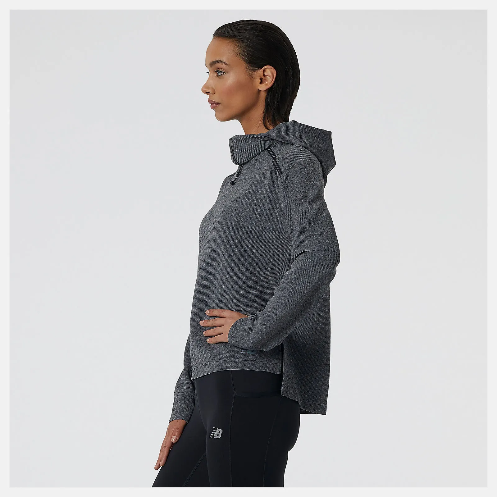 New Balance | Q-Speed Shift Hoodie | Women's | Heather Charcoal