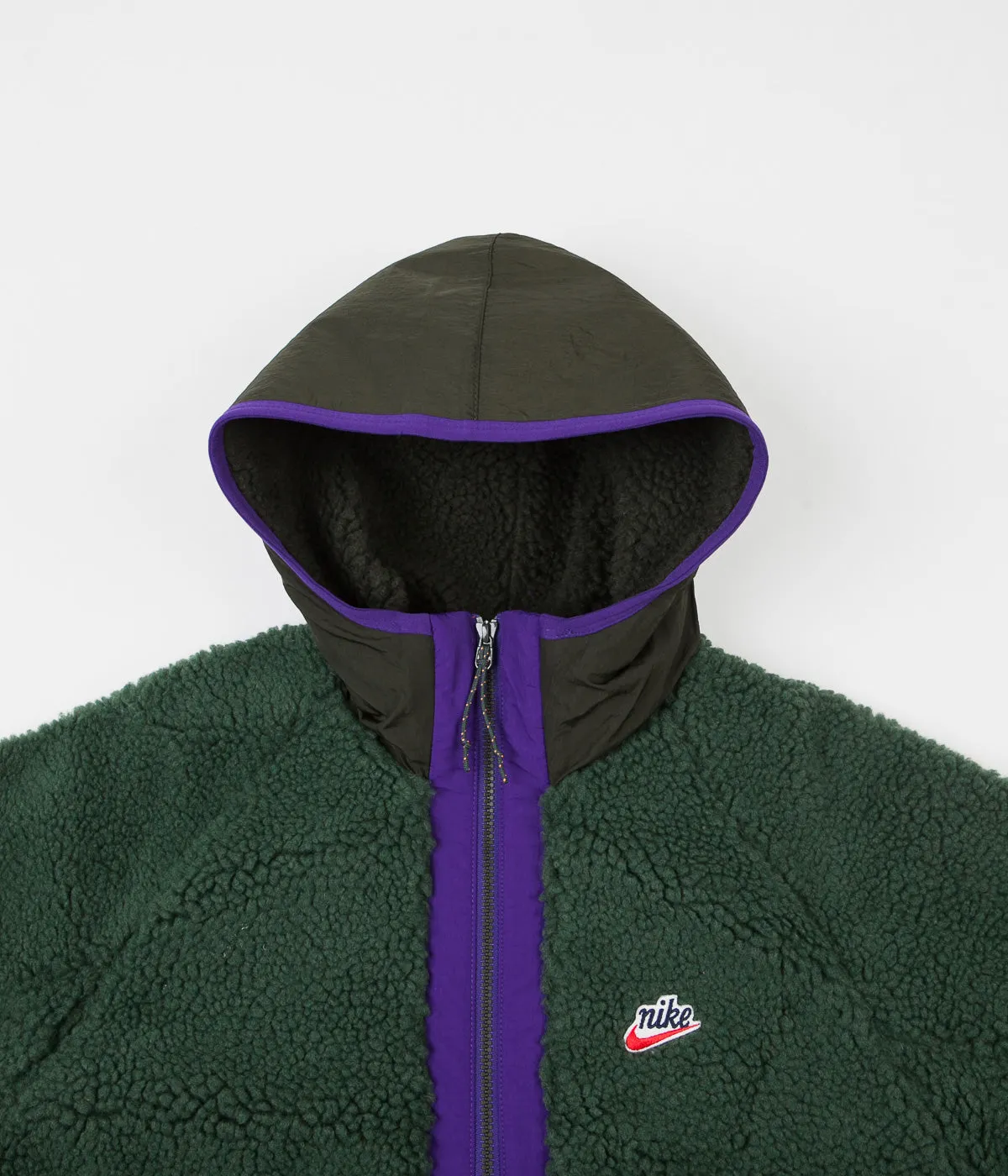 Nike Winter Half Zip Hoodie - Galactic Jade / Sequoia / Kumquat