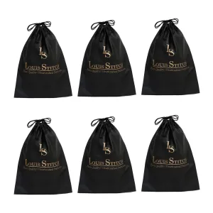 Non Woven Shoe Bag Pack Of  6 Black Plain