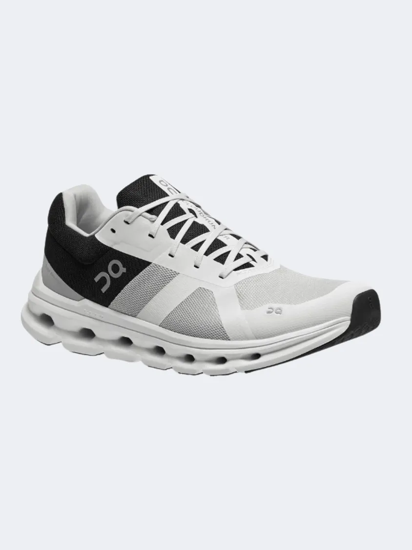 On Cloudrunner 4 Men Running Shoes Glacier/Black