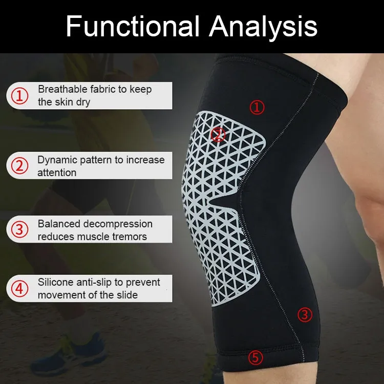 Outdoor Knee Leg Breathable Anti-collision Sports Protective Gear, Size: XL(White)