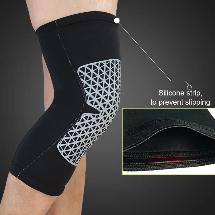 Outdoor Knee Leg Breathable Anti-collision Sports Protective Gear, Size: XL(White)