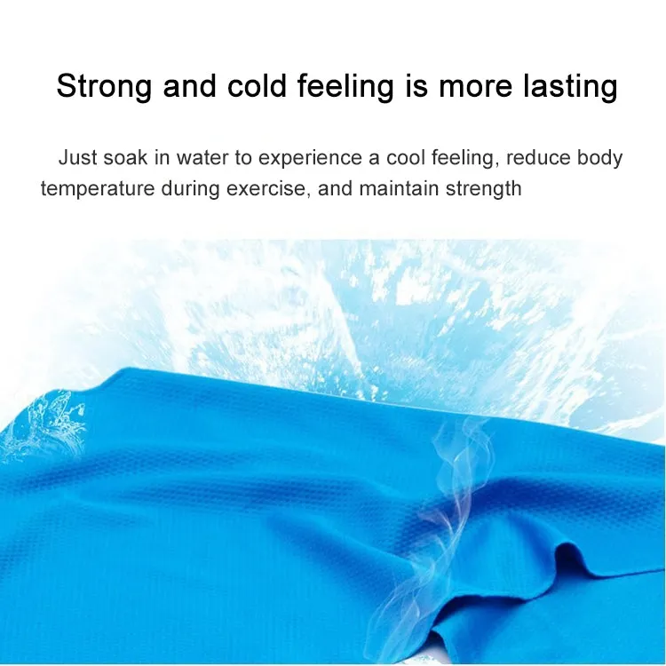 Outdoor Sports Portable Cold Feeling Prevent Heatstroke Ice Towel, Size: 30*80cm(Purple)