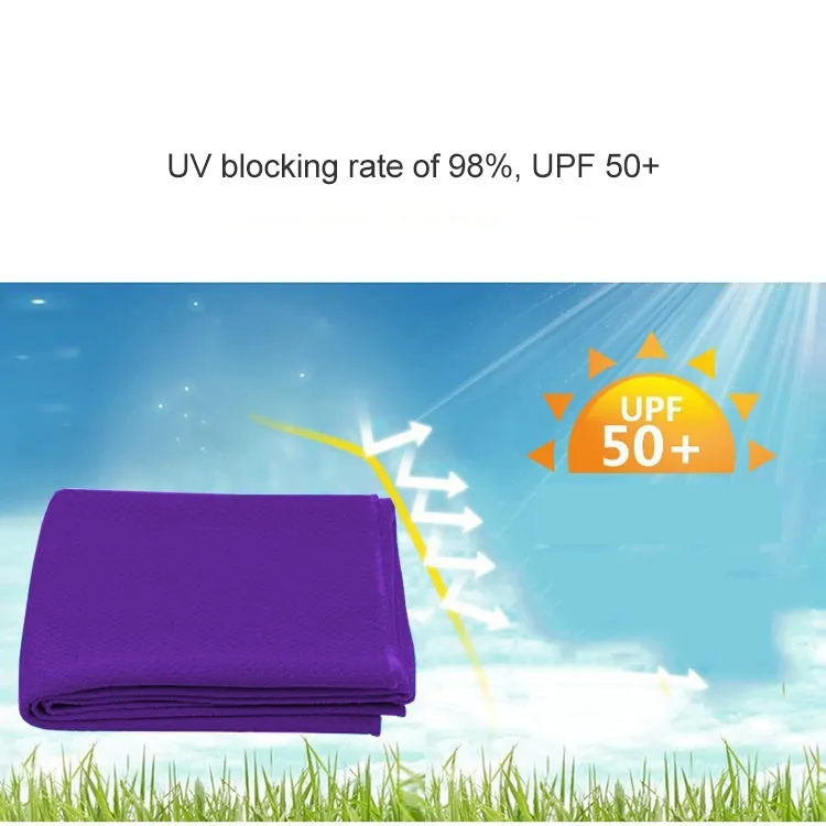 Outdoor Sports Portable Cold Feeling Prevent Heatstroke Ice Towel, Size: 30*80cm(Purple)