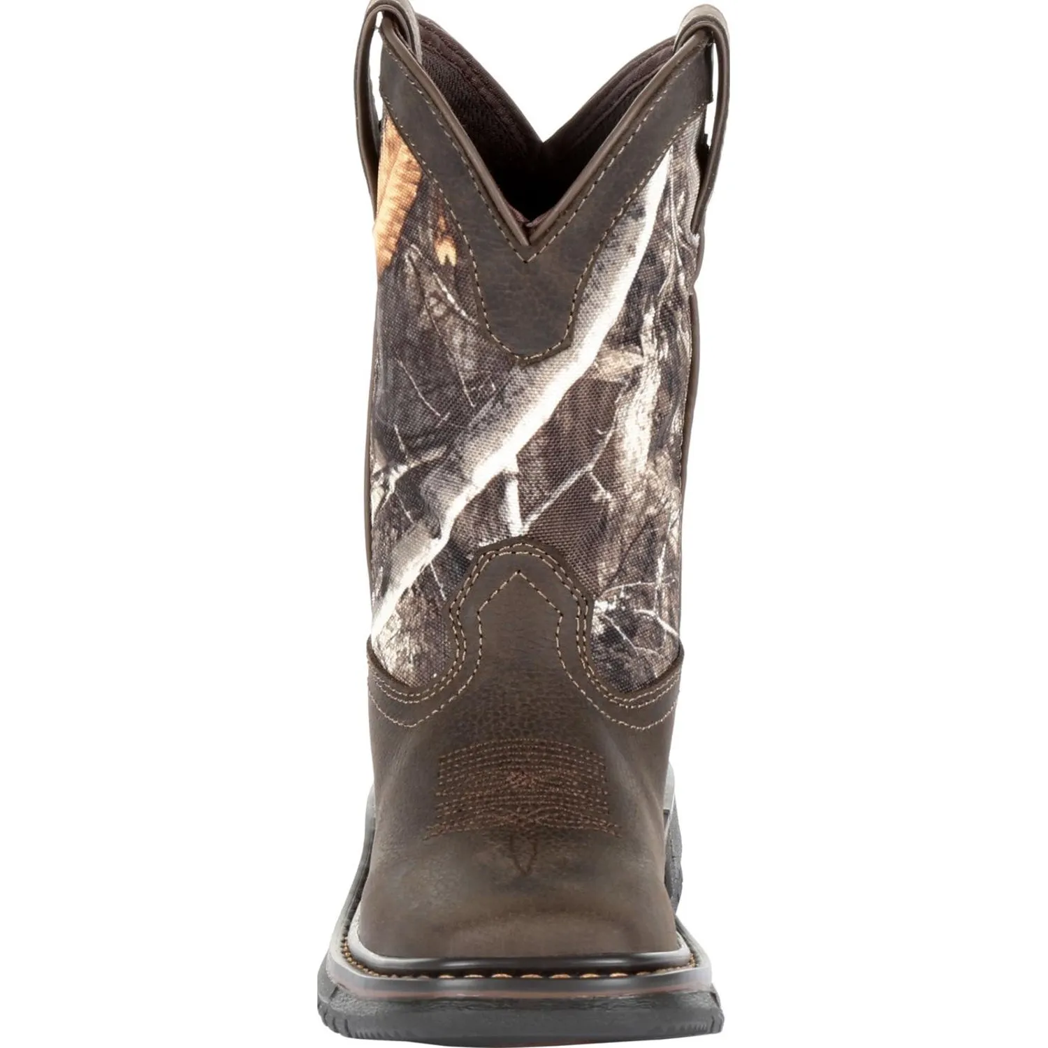 Rocky Youth Boys Brown Realtree Leather Ride FLX WP Cowboy Boots