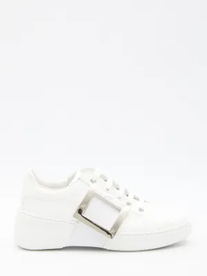 Roger Vivier Leather Viv Skate Sneakers