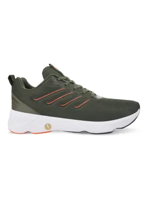 RUMBLE Green Men's Running Shoes