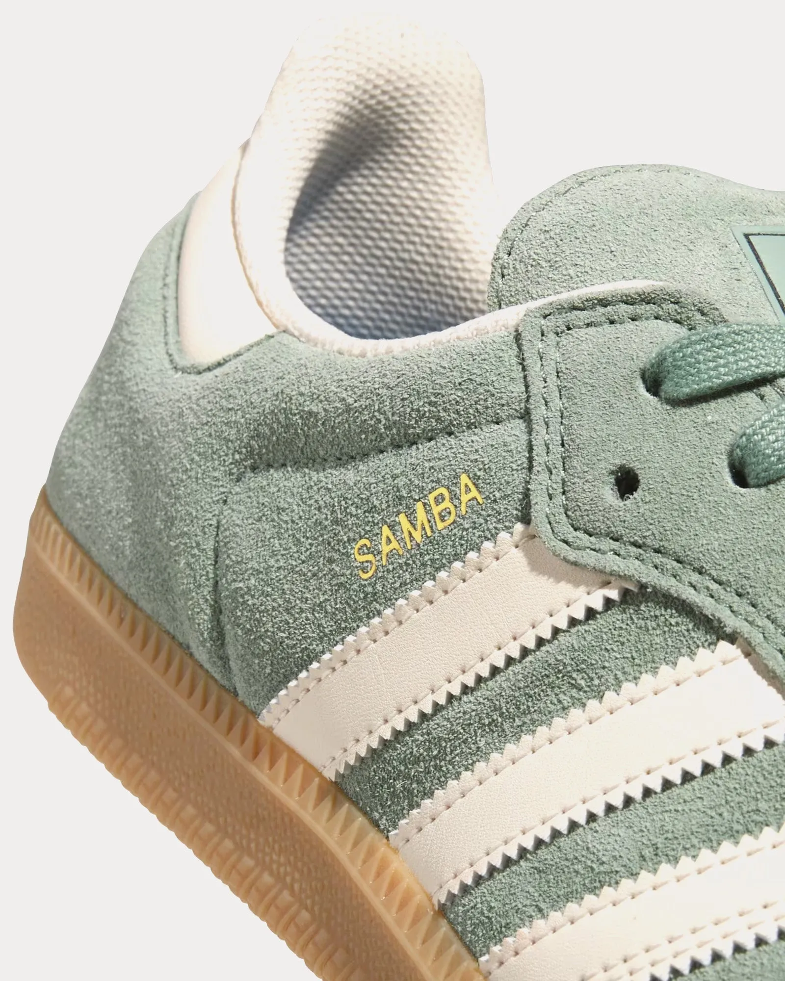 Samba Silver Green / Wonder White / Gold Metallic Low Top Sneakers