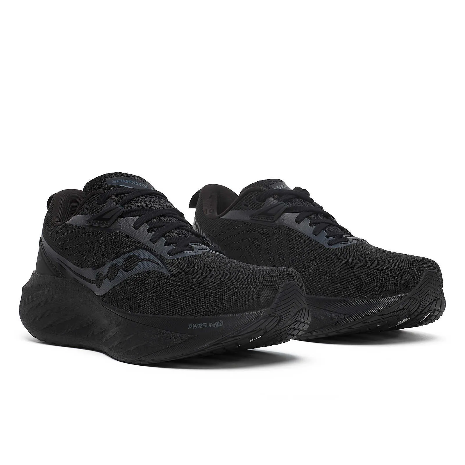 Saucony Men's Triumph 22 Running Shoes Triple Black