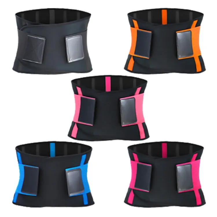 SBR Neoprene Sports Protective Gear Support Waist Protection Belt, Size:M(Blue)