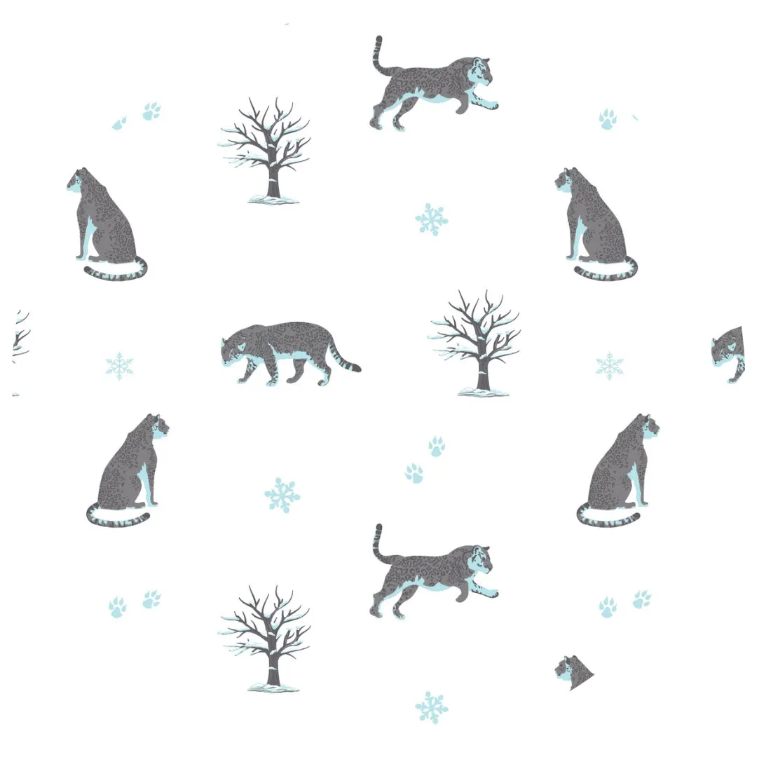 Snow Leopard | Short Sleeve Pajamas