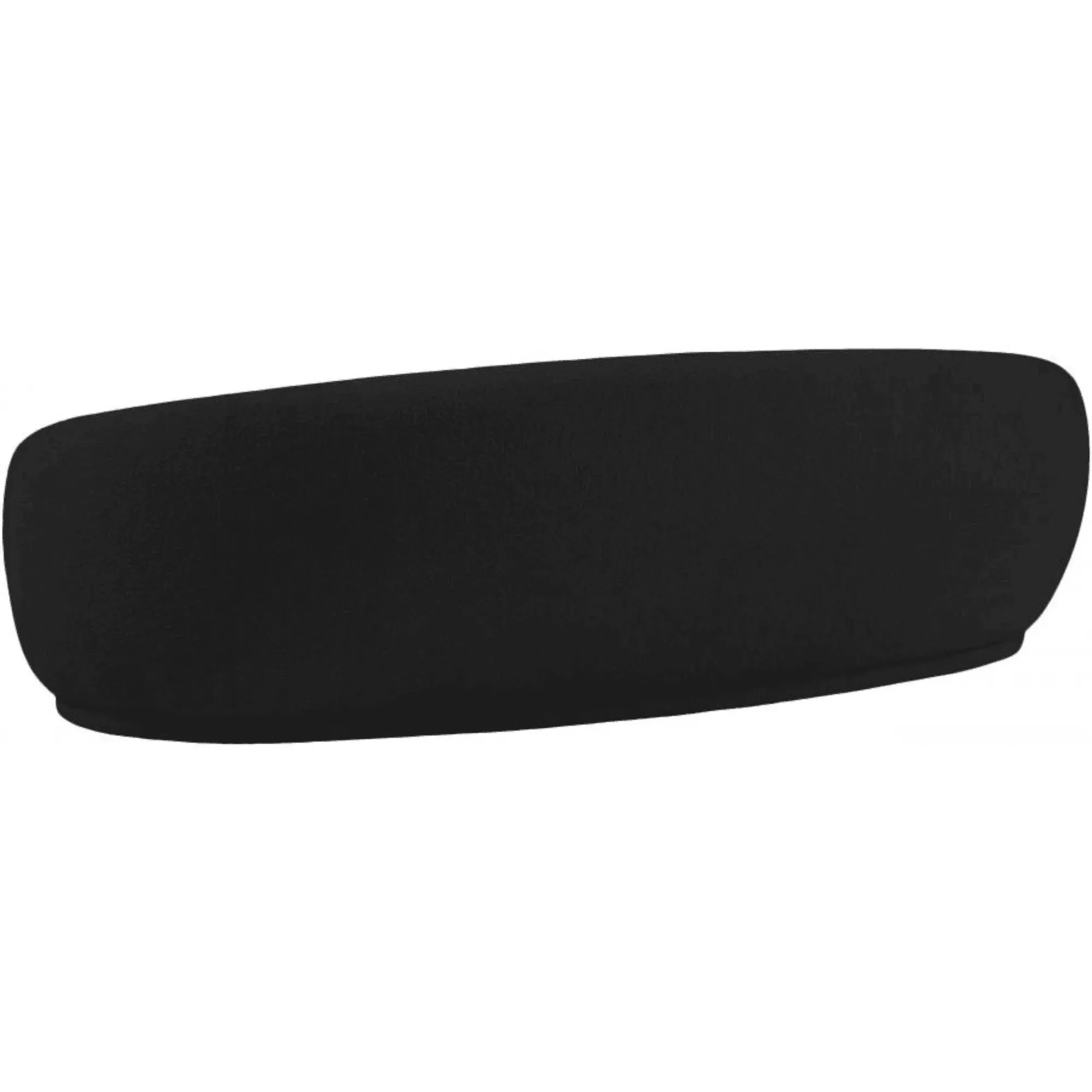 Snug Rounded Back Rich Black Modern Boucle Sofa