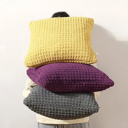 Snug Waffle Throw Pillow