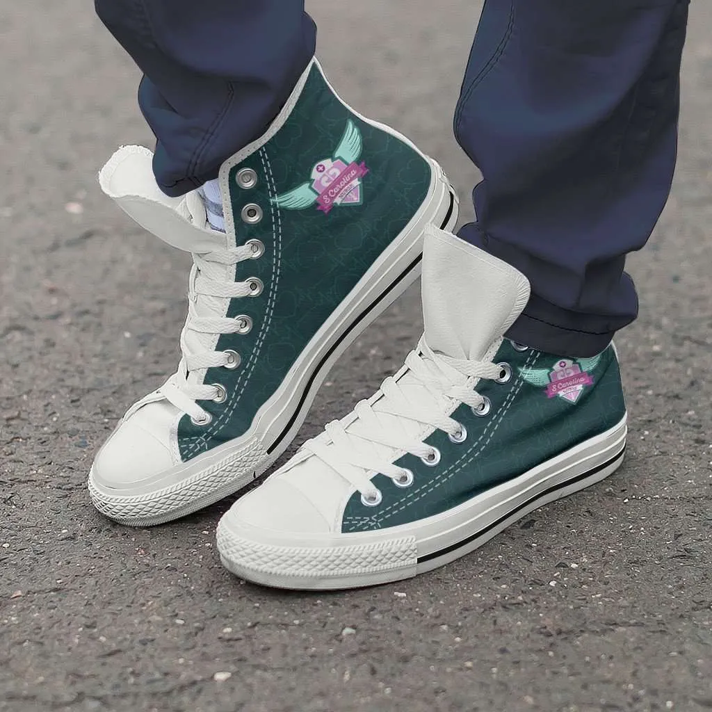 South Carolina Nurse Canvas High Top Shoes