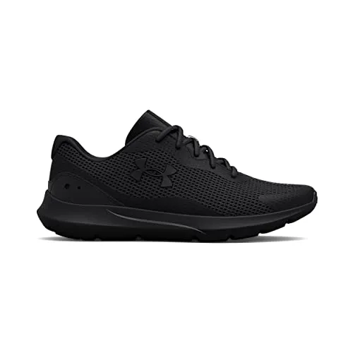 Under Armour Men's Surge 3, Black/Black, 9.5 Medium US