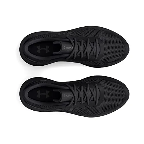 Under Armour Men's Surge 3, Black/Black, 9.5 Medium US