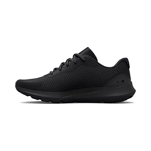 Under Armour Men's Surge 3, Black/Black, 9.5 Medium US